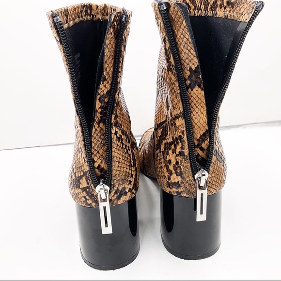 {ZARA} Snakeskin Ankle Booties - Picture 8 of 16